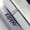 Bật Lửa Zippo Đồng Khối Mạ Chrome Trắng Trơn Bóng Các Đời La Mã ZL758