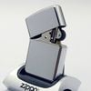 Bật Lửa Zippo Đồng Khối Mạ Chrome Trắng Trơn Bóng Các Đời La Mã ZL758