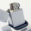 Bật Lửa Zippo Đồng Khối Mạ Chrome Trắng Trơn Phay Xước Các Đời La Mã ZL757