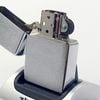 Bật Lửa Zippo Đồng Khối Mạ Chrome Trắng Trơn Phay Xước Đời III La Mã Năm 1987 ZL807