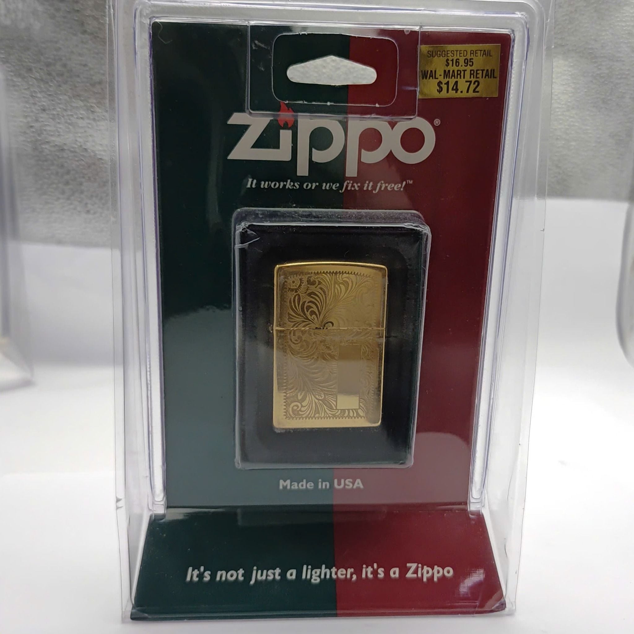 Set Zippo Sưu Tầm Hoa Văn Ý Venetian Nguyên Vỉ Trưng Bày Sản Xuất Khoảng Thập Niên 1990s, Cực Hiếm, Có Giá Trị Sưu Tầm Cao ZS96