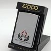 Bật Lửa Zippo Cổ Đồng Khối Mạ Chrome Bóng Chủ Đề Ăn Mòn Phủ Sơn Hiếm Gặp Năm 1986 Đời 4 Vạch Huyền ZC474