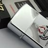 Bật Lửa Zippo Cổ Đồng Khối Mạ Chrome Bóng Chủ Đề Ăn Mòn Phủ Sơn Hiếm Gặp Năm 1986 Đời 4 Vạch Huyền ZC474