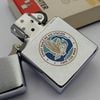 Bật Lửa Zippo Cổ Đồng Khối Mạ Chrome Phay Xước Chủ Đề Ăn Mòn Phủ Sơn Hiếm Gặp Năm 1980 Đời 2 Vạch Sắc ZC476