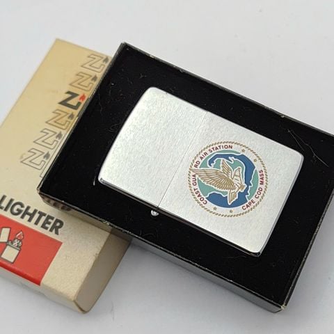 Bật Lửa Zippo Cổ Đồng Khối Mạ Chrome Phay Xước Chủ Đề Ăn Mòn Phủ Sơn Hiếm Gặp Năm 1980 Đời 2 Vạch Sắc ZC476