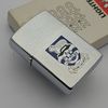 Bật Lửa Zippo Cổ Đồng Khối Mạ Chrome Phay Xước Chủ Đề Ăn Mòn Phủ Sơn Hiếm Gặp Năm 1983 Đời 7 Vạch Huyền ZC482