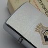 Bật Lửa Zippo Cổ Đồng Khối Mạ Chrome Phay Xước Chủ Đề Ăn Mòn Phủ Sơn Hiếm Gặp Năm 1976 Đời 6 Vạch Sắc ZC480
