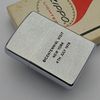 Bật Lửa Zippo Cổ Đồng Khối Mạ Chrome Phay Xước Chủ Đề Ăn Mòn Phủ Sơn Hiếm Gặp Năm 1976 Đời 6 Vạch Sắc ZC480