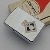 Bật Lửa Zippo Cổ Đồng Khối Mạ Chrome Phay Xước Chủ Đề Ăn Mòn Phủ Sơn Hiếm Gặp Năm 1976 Đời 6 Vạch Sắc ZC480