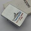 Bật Lửa Zippo Cổ Đồng Khối Mạ Chrome Phay Xước Chủ Đề Tàu Chiến Ăn Mòn Phủ Sơn Hiếm Gặp Năm 1978 Đời 4 Vạch Sắc ZC478