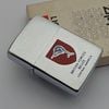 Bật Lửa Zippo Cổ Đồng Khối Mạ Chrome Phay Xước Chủ Đề Ăn Mòn Phủ Sơn Hiếm Gặp Năm 1982 Đời 8 Vạch Huyền ZC485