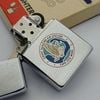 Bật Lửa Zippo Cổ Đồng Khối Mạ Chrome Phay Xước Chủ Đề Ăn Mòn Phủ Sơn Hiếm Gặp Năm 1981 Đời 1 Vạch Sắc ZC484