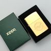 Bật Lửa Zippo Mạ Vàng 18K Gold Plated Chủ Đề Rất Hiếm Gặp, Đời III La Mã Sản Xuất Năm 1987 ZL777