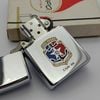 Bật Lửa Zippo Cổ Đồng Khối Mạ Chrome Bóng Chủ Đề Ăn Mòn Phủ Sơn Hiếm Gặp Năm 1975 Đời 7 Vạch Sắc ZC483