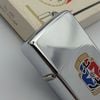 Bật Lửa Zippo Cổ Đồng Khối Mạ Chrome Bóng Chủ Đề Ăn Mòn Phủ Sơn Hiếm Gặp Năm 1975 Đời 7 Vạch Sắc ZC483
