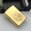 Bật Lửa Zippo Đồng Khối Bóng Khắc Ăn Mòn Chủ Đề Hiếm Gặp, Sản Xuất Năm 1997 Đời XIII La Mã ZL763