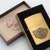 Bật Lửa Zippo Đồng Khối Eblem Chủ Đề Hiếm Gặp, Đời XI La Mã Sản Xuất Năm 1995 ZL776