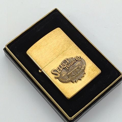 Bật Lửa Zippo Đồng Khối Eblem Chủ Đề Hiếm Gặp, Đời XI La Mã Sản Xuất Năm 1995 ZL776