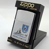 Bật Lửa Zippo Đồng Khối Mạ Chrome Phay Xước Khắc Ăn Mòn Chủ Đề Tàu Chiến Hiếm Gặp, Đời IV Sản Xuất Năm 1988 ZL764