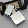 Bật Lửa Zippo Đồng Khối Mạ Chrome Bóng Khắc Ăn Mòn Chủ Đề Quân Sự Hiếm Gặp, Đời IV Sản Xuất Năm 1988 ZL765