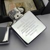 Bật Lửa Zippo Đồng Khối Mạ Chrome Bóng Khắc Ăn Mòn Chủ Đề Quân Sự Hiếm Gặp, Đời IV Sản Xuất Năm 1988 ZL765