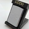 Bật Lửa Zippo Đồng Khối Mạ Chrome Bóng Khắc Ăn Mòn Chủ Đề Quân Sự Hiếm Gặp, Đời IV Sản Xuất Năm 1988 ZL765