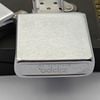 Bật Lửa Zippo Cổ Đồng Khối Mạ Chrome Phay Xước Trơn Năm 1985 Đời 5 Vạch Huyền ZC475