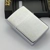 Bật Lửa Zippo Cổ Đồng Khối Mạ Chrome Phay Xước Trơn Năm 1985 Đời 5 Vạch Huyền ZC475