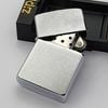 Bật Lửa Zippo Cổ Đồng Khối Mạ Chrome Phay Xước Trơn Năm 1985 Đời 5 Vạch Huyền ZC475