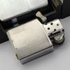 Bật Lửa Zippo Cổ Đồng Khối Mạ Chrome Phay Xước Trơn Năm 1985 Đời 5 Vạch Huyền ZC475