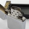 Bật Lửa Zippo Cổ Đồng Khối Mạ Chrome Phay Xước Trơn Năm 1985 Đời 5 Vạch Huyền ZC475