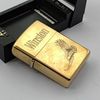 Bật Lửa Zippo Đồng Khối Bóng Khắc Ăn Mòn Chủ Đề Hiếm Gặp, Bản Chu Niên 1932 - 1992 Sản Xuất Năm 1992 ZL767