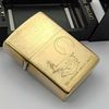 Bật Lửa Zippo Đồng Khối Phay Xước Khắc Ăn Mòn Chủ Đề Tàu Chiến Hiếm Gặp, Bản Chu Niên 1932 - 1991 Sản Xuất Năm 1991 ZL761