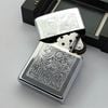 Bật Lửa Zippo Đồng Khối Mạ Chrome Venetian Marlboro Chính Hãng Bản Xuất Châu Âu Hiếm Gặp Đời XV La Mã Năm 1999 ZL768