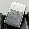 Bật Lửa Zippo Đồng Khối Mạ Chrome Venetian Marlboro Chính Hãng Bản Xuất Châu Âu Hiếm Gặp Đời XV La Mã Năm 1999 ZL768