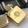 Bật Lửa Zippo Đồng Khối Bóng Khắc Ăn Mòn Chủ Đề Hiếm Gặp, Bản Chu Niên 1932 - 1990 Sản Xuất Năm 1990 ZL770