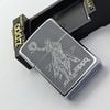 Bật Lửa Zippo Đồng Khối Mạ Chrome Bóng Khắc Ăn Mòn Chủ Đề Cowboy Hiếm Gặp, Sản Xuất Năm 1996 Đời XII La Mã ZL762