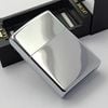 Bật Lửa Zippo Đồng Khối Mạ Chrome Bóng Khắc Ăn Mòn Chủ Đề Cowboy Hiếm Gặp, Sản Xuất Năm 1996 Đời XII La Mã ZL762