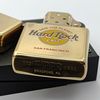Bật Lửa Zippo Đồng Khối Chủ Đề Hard Rock Cafe Hiếm Gặp, Bản Chu Niên 1932 - 1990 Sản Xuất Năm 1990 ZL775