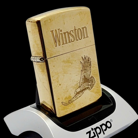 Bật Lửa Zippo Đồng Khối Bóng Khắc Ăn Mòn Chủ Đề Hiếm Gặp, Bản Chu Niên 1932 - 1992 Sản Xuất Năm 1992 ZL767