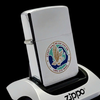 Bật Lửa Zippo Cổ Đồng Khối Mạ Chrome Phay Xước Chủ Đề Ăn Mòn Phủ Sơn Hiếm Gặp Năm 1980 Đời 2 Vạch Sắc ZC476
