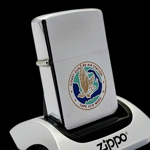 Bật Lửa Zippo Cổ Đồng Khối Mạ Chrome Phay Xước Chủ Đề Ăn Mòn Phủ Sơn Hiếm Gặp Năm 1981 Đời 1 Vạch Sắc ZC484