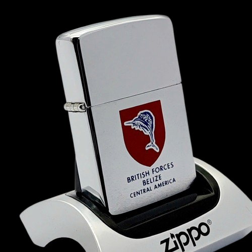 Bật Lửa Zippo Cổ Đồng Khối Mạ Chrome Phay Xước Chủ Đề Ăn Mòn Phủ Sơn Hiếm Gặp Năm 1982 Đời 8 Vạch Huyền ZC485