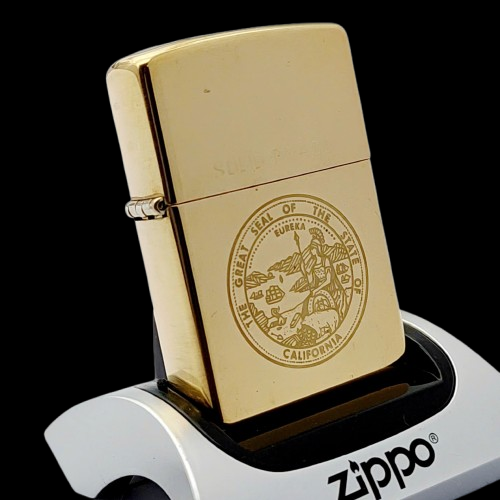 Bật Lửa Zippo Đồng Khối Bóng Khắc Ăn Mòn Chủ Đề Hiếm Gặp, Sản Xuất Năm 1997 Đời XIII La Mã ZL763