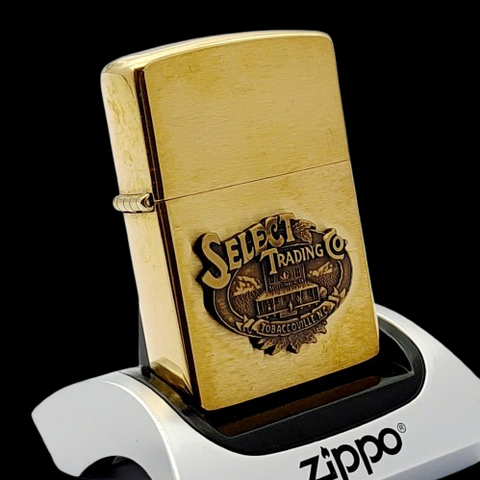 Bật Lửa Zippo Đồng Khối Eblem Chủ Đề Hiếm Gặp, Đời XI La Mã Sản Xuất Năm 1995 ZL776