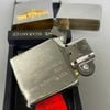 Bật Lửa Zippo Đồng Khối Mạ Chrome Trắng Phay Xước Emblem Chủ Đề Quân Sự Đời XIII La Mã Sản Xuất Năm 1997 ZL786