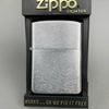 Bật Lửa Zippo Đồng Khối Mạ Chrome Trắng Trơn Phay Xước Chữ Xéo Đời IV La Mã Sản Xuất Năm 1988 ZL785