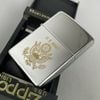 Bật Lửa Zippo Đồng Khối Mạ Chrome Trắng Bóng Logo Quân Sự Đời VI La Mã Sản Xuất Năm 1990 ZL788