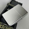 Bật Lửa Zippo Đồng Khối Mạ Chrome Trắng Bóng Logo Quân Sự Đời VI La Mã Sản Xuất Năm 1990 ZL788