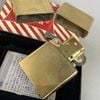 Bật Lửa Zippo Đồng Nguyên Khối Bản Vintage Chặt Góc Đầu Bằng Chủ Đề Nữ Thần Tự Do Liberty Đời IX La Mã Sản Xuất Năm 1993 ZL783
